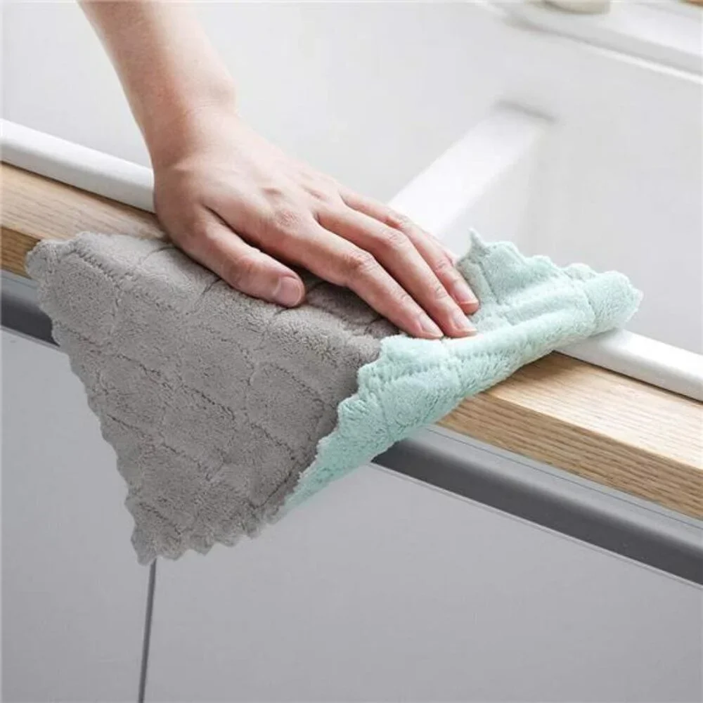 12 Pack Microfiber Dish Towels Super Absorbent Fast Drying Kitchen Rags